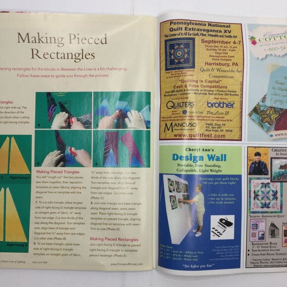 Fons & Porters Love of Quilting Magazine May June 2008 Thimbleberries Spin Wheel - Picture 9 of 12